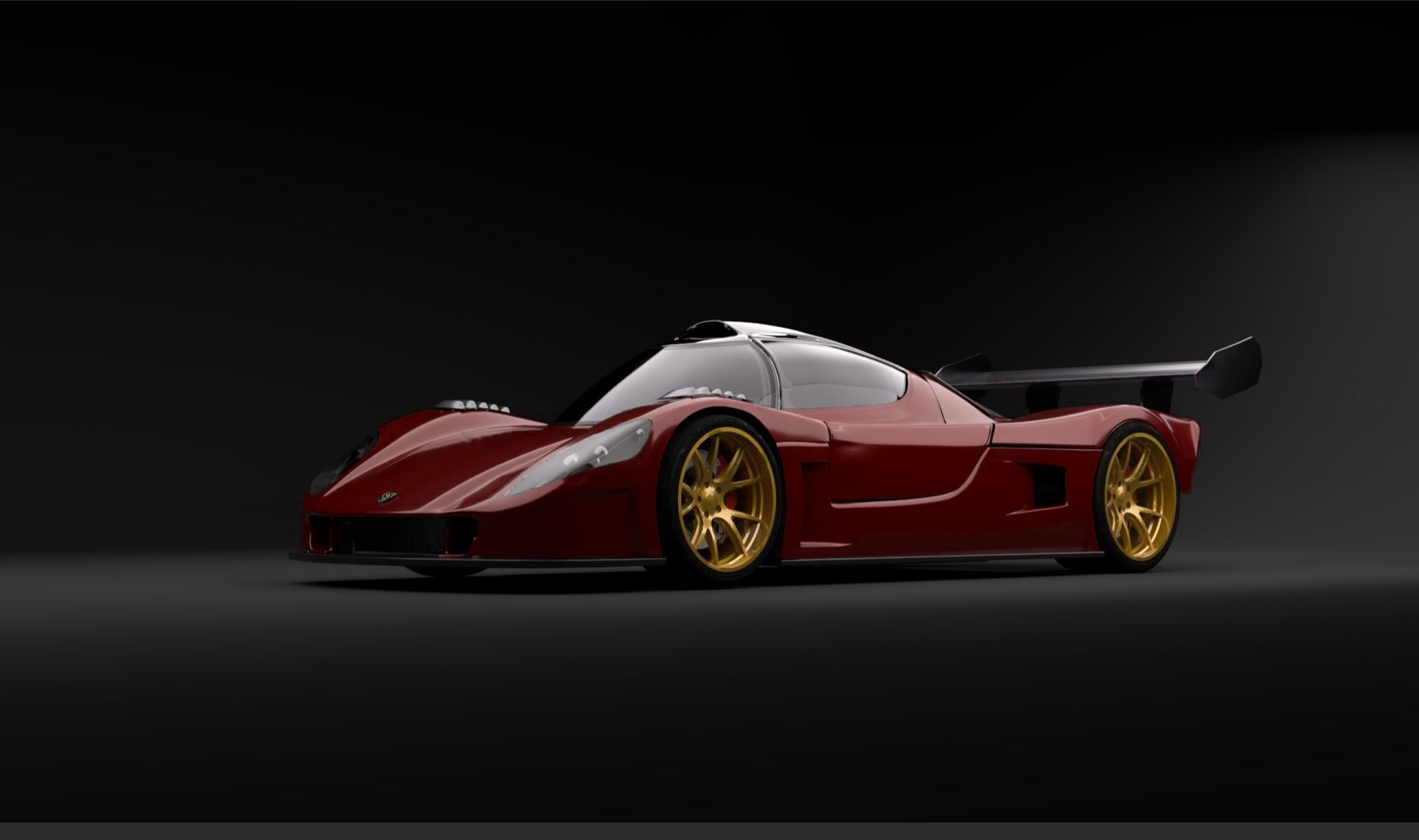 Superlite SLC Red Sportscar Render